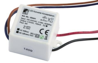Rutec LED Konverter 700mA 3W 3-5V  85441 