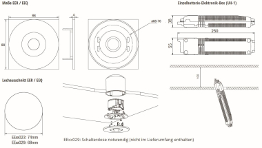 RP SI-Leuchte Einbau/Linsen-   EEQL433SC 
