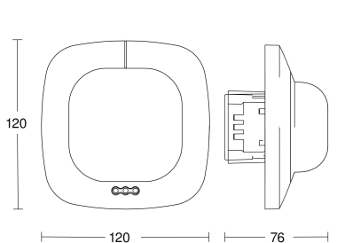STEIN PRAESENZMELDER IR QUATTRO KNX V3.1 
