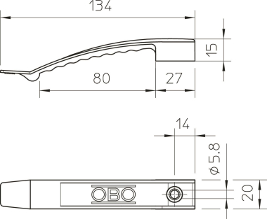 OBO 2032 SD SP Kabelklammer 