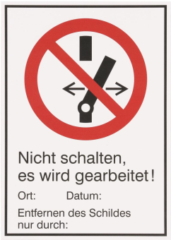Dehn WuH-Schild Nicht      WHS NS EWGA M 