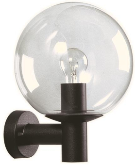 ALBERT Wandleuchte Aluguss sw     660639 