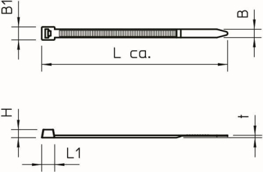 OBO 565 3.6x365 SWUV Kabelbinder UV 