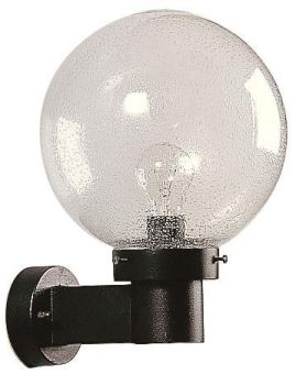 ALBE Wandleuchte Alu schwarz      660633 