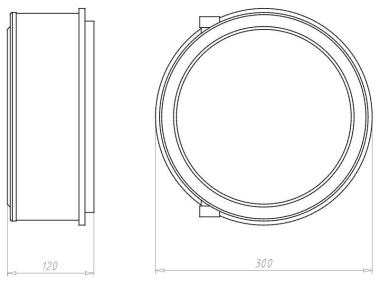 KAIS Einbaugehäuse HaloX 250mm   1283-71 