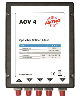 ASTRO Optischer Verteiler 4fach    AOV 4 