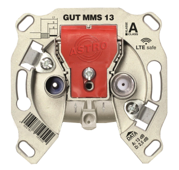 ASTRO BK-Modem-Durchgangsdose GUT MMS 13 