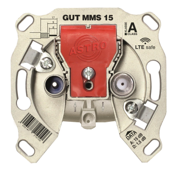 ASTRO BK-Modem-Durchgangsdose GUT MMS 15 