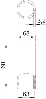 OBO SVM63W SW Stapa Gewindemuffe 