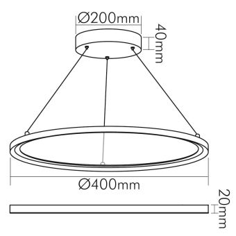Nobile LED Pendel-Panel RT400 1584011011 