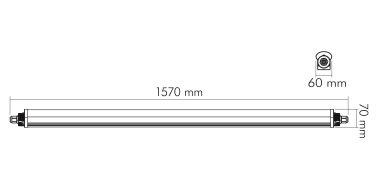 Nobile LED FR-Leuchte 1,5m    1621501047 