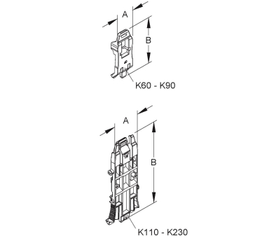 Kleinhuis Halteklammer B=52mm L=20mm K60 