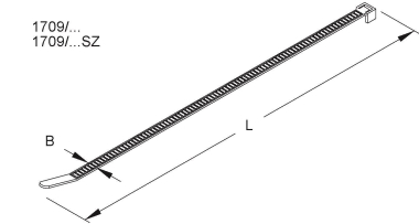 Kleinhuis Kabelbinder 98x2.5mm  1709/210 
