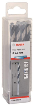 Bosch   HSS-Spiralbohrer PointTeQ 7,8 mm 