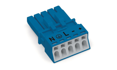 WAGO 890-1105 Buchse,5-polig,Kod. I,blau 