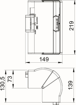 OBO GK-AH70210RW Außeneck variabel 