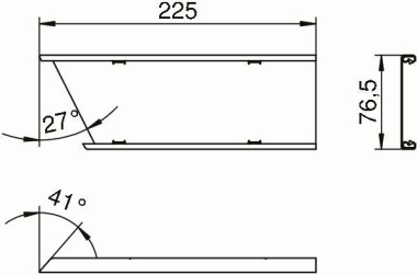 OBO IOP3RW Oberteil f.Inneneck Pultkanal 