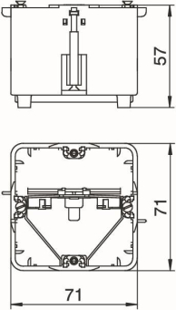 OBO 7GDZ Geräteeinbaudose 1f 