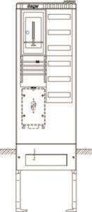 Hager Zähleranschlusssäule     ZAS205BE6 