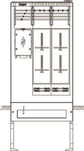 Hager Zähleranschlusssäule     ZAS207EF9 