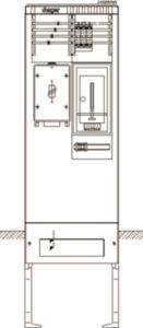 Hager Zähleranschlusssäule     ZAS205FM2 