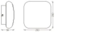 LEDV SMART+ WIFI ORBIS WALL AQUA 