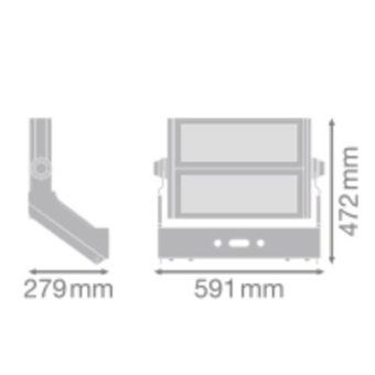 LEDV FL MAX LUM P 600W757 SYM 60 WAL 
