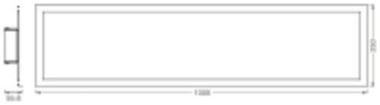 Ledvance PLANON PLUS BACKLIGHT 100X250mm 