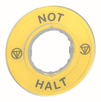 GS Unterlegschild Not-Halt 3D    ZBY9220 