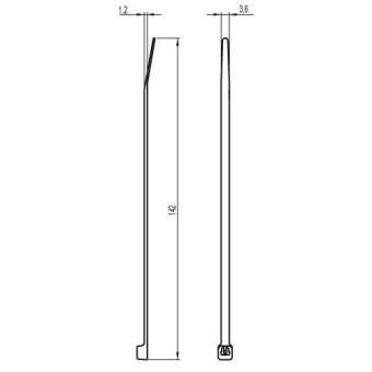 Unex Detektierbare Kabelbinder    2233DT 