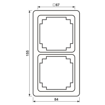 JG Rahmen 2fach                 CDP582LG 
