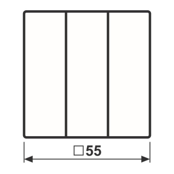 Jung Wippe f.3fach Schalter    A593BFANM 