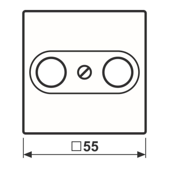 JG A 500 Koax-Abdeckung       A561PLTVWW 
