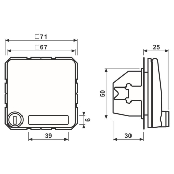 Jung SCHUKO-Steckdose  CD 1520 NAKLSL BR 