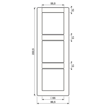 JG Rahmen 3fach SE        AS 583 NA WW 