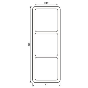 JG Rahmen 3fach                  CD583WW 