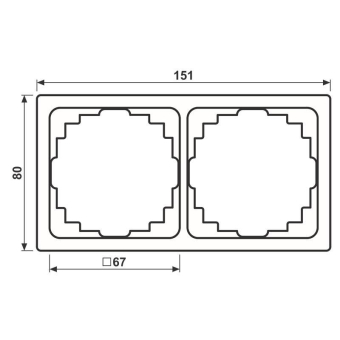 JG Rahmen für Kab-Kan.          CD582KGN 