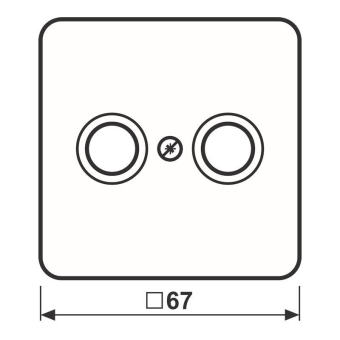 JG Abdeckung Antennendose      CD561TVSW 