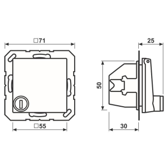 Jung SCHUKO Steckdose      A1520BFKLSLSW 