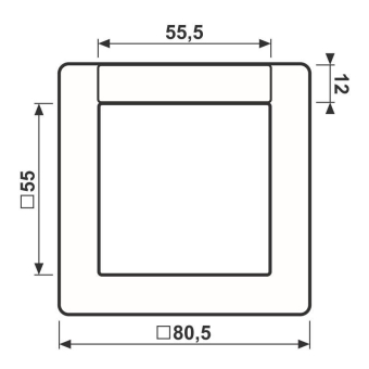 JG Rahmen 1fach                AS581NAWW 