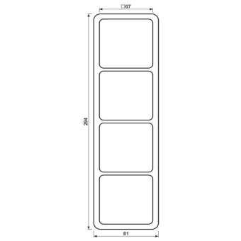 JG Rahmen 4fach                  CD584PT 