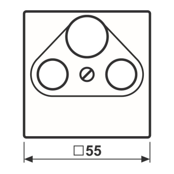 JG A 500 Koax-Abdeckung      A561PLSATWW 