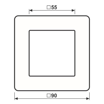 Jung Glasrahmen 1f         AV 581 GLM KG 