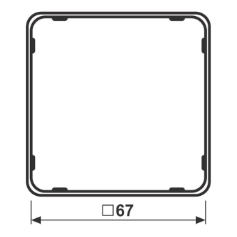 JG CD plus Applikations-Rahmen  CDP81LGN 