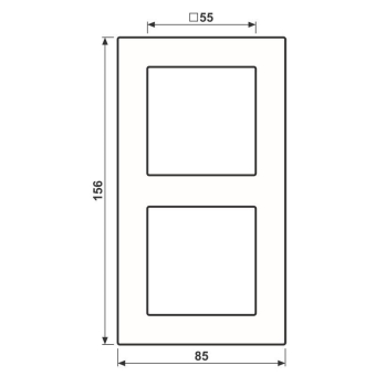 Jung Rahmen 2f senkrechte u A 5582 BF MO 