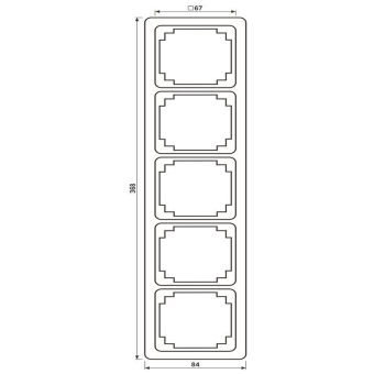 JG Rahmen waagerecht /senkrecht CDP585WW 