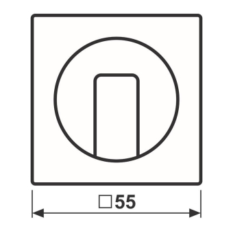 JG Abdeckung f. Drehschalter     A1541WW 