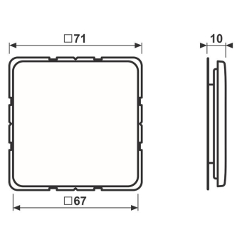 JG SL 500 Blind-Abdeckung      CD594-0WW 