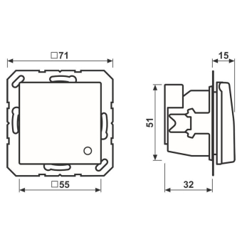 Jung SCHUKO-Steckdose      AS1520BFKLKOO 