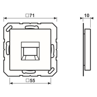 Jung Abdeckung f.MJ 1fach A1569-15NAWEWW 